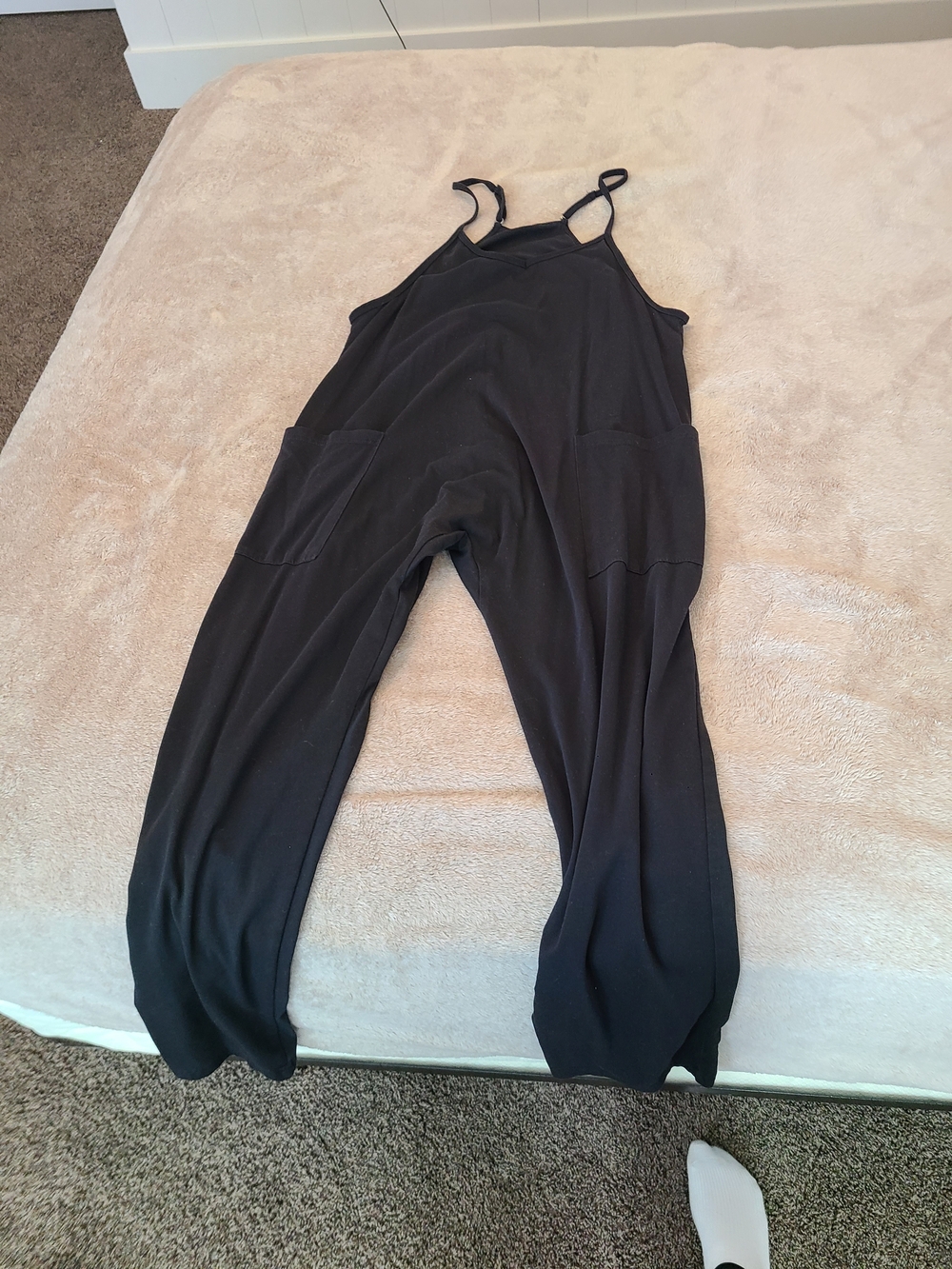 Black Women's Relaxed Jumpsuit with Pockets
